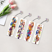 Load image into Gallery viewer, 4Pcs Special Shape Owl Diamond Painting Bookmark Art Projects for Book Lovers
