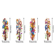 Load image into Gallery viewer, 4Pcs Special Shape Owl Diamond Painting Bookmark Art Projects for Book Lovers