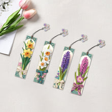 Load image into Gallery viewer, 4Pcs Special Shape Bouquet Diamond Painting Bookmark Art Project for Book Lovers