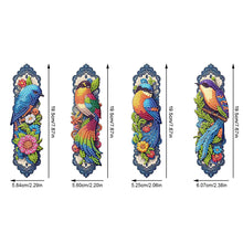 Load image into Gallery viewer, 4Pcs Special Shape Bluebird Diamond Painting Bookmark Art Project for Book Lover
