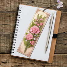 Load image into Gallery viewer, 3Pcs Special Shape Rose Bouquet Diamond Painting Bookmark for Book Lovers