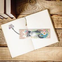 Load image into Gallery viewer, 3Pcs Special Shape Cat Flower Diamond Painting Bookmark for Book Lovers