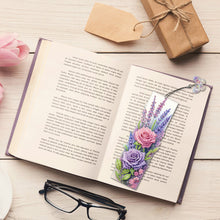 Load image into Gallery viewer, 3Pcs Special Shape Rose Bouquet Diamond Painting Bookmark for Book Lovers