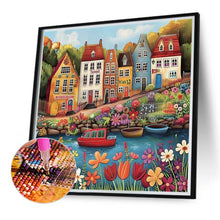 Load image into Gallery viewer, Diamond Painting - Full Round - Colorful cartoon house (40*40CM)