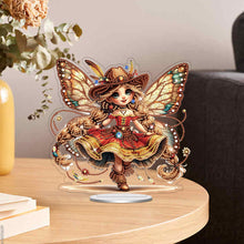 Load image into Gallery viewer, Acrylic Special Shaped Butterfly Girl Diamond Painting Desktop Decor for Adults