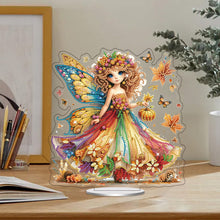 Load image into Gallery viewer, Acrylic Special Shaped Butterfly Girl Diamond Painting Desktop Decor for Adults