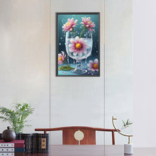 Load image into Gallery viewer, Diamond Painting - Full Round - Water and flowers in the cup (30*45CM)