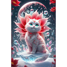 Load image into Gallery viewer, Diamond Painting - Full Round - Cat and flowers (30*45CM)