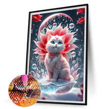 Load image into Gallery viewer, Diamond Painting - Full Round - Cat and flowers (30*45CM)