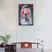 Load image into Gallery viewer, Diamond Painting - Full Round - Cat and flowers (30*45CM)