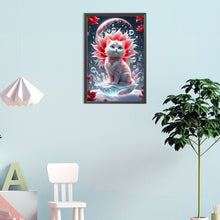 Load image into Gallery viewer, Diamond Painting - Full Round - Cat and flowers (30*45CM)