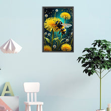 Load image into Gallery viewer, Diamond Painting - Full Round - Bee and flower (30*45CM)
