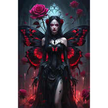 Load image into Gallery viewer, Diamond Painting - Full Round - Dark butterfly girl (40*60CM)