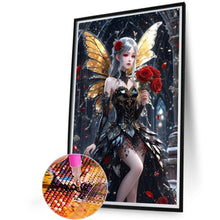 Load image into Gallery viewer, Diamond Painting - Full Round - Rose butterfly girl (40*60CM)