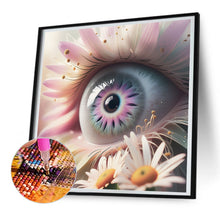 Load image into Gallery viewer, Diamond Painting - Full Round - Beautiful eyes with daisy eyelashes (30*30CM)