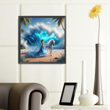Load image into Gallery viewer, Diamond Painting - Full Round - Seaside wave girl (40*40CM)