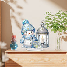 Load image into Gallery viewer, Acrylic Christmas Snowman 5D DIY Diamond Painting Art Tabletop Decorations