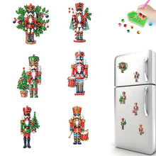 Load image into Gallery viewer, 6Pcs Acrylic Special Shape Floral Dinosaur Fridge Stickers for Car Mailbox Decor