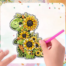 Load image into Gallery viewer, 6Pcs Acrylic Special Shape Floral Dinosaur Fridge Stickers for Car Mailbox Decor