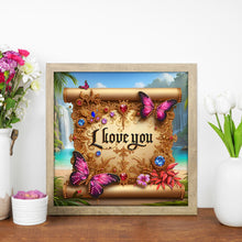 Load image into Gallery viewer, Diamond Painting - Partial Special Shaped - Gorgeous butterfly scroll (30*30CM)