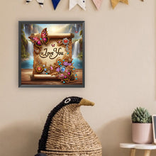 Load image into Gallery viewer, Diamond Painting - Partial Special Shaped - Gorgeous butterfly scroll (30*30CM)