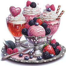 Load image into Gallery viewer, Diamond Painting - Partial Special Shaped - Dessert ice cream (30*30CM)