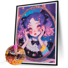 Load image into Gallery viewer, Diamond Painting - Full Round - Double ponytail girl (40*55CM)