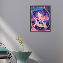 Load image into Gallery viewer, Diamond Painting - Full Round - Double ponytail girl (40*55CM)