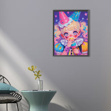 Load image into Gallery viewer, Diamond Painting - Full Round - Girl eating ice cream (40*55CM)