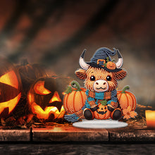 Load image into Gallery viewer, Acrylic Special Shape Halloween Yak Diamond Painting Desktop Ornaments Kits
