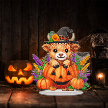 Load image into Gallery viewer, Acrylic Special Shape Halloween Yak Diamond Painting Desktop Ornaments Kits