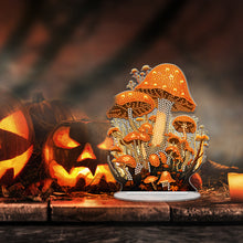 Load image into Gallery viewer, Acrylic Special Shape Halloween Mushroom Diamond Painting Desktop Ornaments Kits