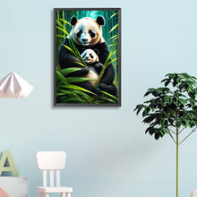 Load image into Gallery viewer, Diamond Painting - Full Round - Panda and panda baby (40*60CM)