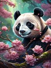 Load image into Gallery viewer, Diamond Painting - Full Round - Flower tree and panda (40*60CM)