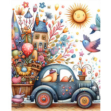 Load image into Gallery viewer, Diamond Painting - Full Round - Retro dream car scenery (40*50CM)