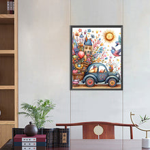 Load image into Gallery viewer, Diamond Painting - Full Round - Retro dream car scenery (40*50CM)