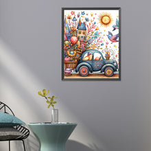 Load image into Gallery viewer, Diamond Painting - Full Round - Retro dream car scenery (40*50CM)