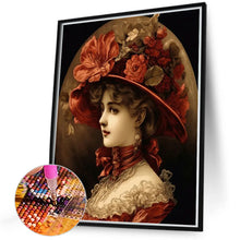 Load image into Gallery viewer, Diamond Painting - Full Round - Oil painting girl (40*50CM)