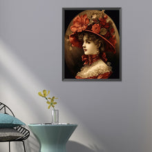 Load image into Gallery viewer, Diamond Painting - Full Round - Oil painting girl (40*50CM)