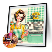 Load image into Gallery viewer, Diamond Painting - Full Round - Housewife in the 1950s (40*40CM)