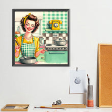 Load image into Gallery viewer, Diamond Painting - Full Round - Housewife in the 1950s (40*40CM)