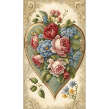 Load image into Gallery viewer, Diamond Painting - Full Round - Flower Heart Poster (40*70CM)