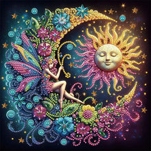 Load image into Gallery viewer, Diamond Painting - Partial Special Shaped - Star and moon fairy (30*30CM)