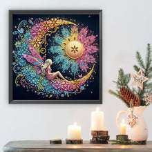 Load image into Gallery viewer, Diamond Painting - Partial Special Shaped - Star and moon fairy (30*30CM)