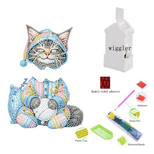 Load image into Gallery viewer, Acrylic Shaking Head Sleeping Cat DIY Diamond Painting Desktop Ornaments
