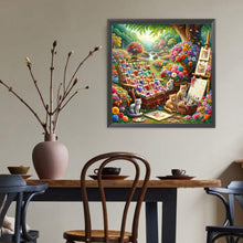 Load image into Gallery viewer, Diamond Painting - Full Round - Cat Garden (40*40CM)