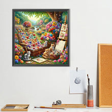 Load image into Gallery viewer, Diamond Painting - Full Round - Cat Garden (40*40CM)