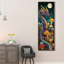 Load image into Gallery viewer, AB Diamond Painting - Full Round - Purple Dragon under the Moon (30*90CM)