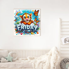 Load image into Gallery viewer, Diamond Painting - Full Round - Cartoon Tiger (30*30CM)