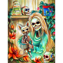 Load image into Gallery viewer, Diamond Painting - Full Round - Halloween Ghost Makeup (40*50CM)